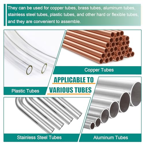 280PCS Brass Compression Sleeves Ferrules, Compression Fitting Ferrule Kit | 6 Sizes 1/2" 3/8" 5/16" 1/4" 3/16" 1/8" Tube OD for Air Water Fuel Oil and Inert Gases Line Repair - color: 280PCS Sleeves Ferrules