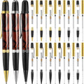 Colarr 12 Pack Woodturning Pen Kit Twist Ballpoint Pen Kit, Mix Colors - color: Mix Colors