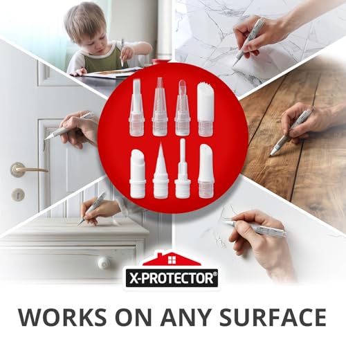 X-Protector Brush Tips for Fillable Touch Up Paint Pen Kit - 8 PCS Pack - style: Pack of 8, Brushes for Fillable Version