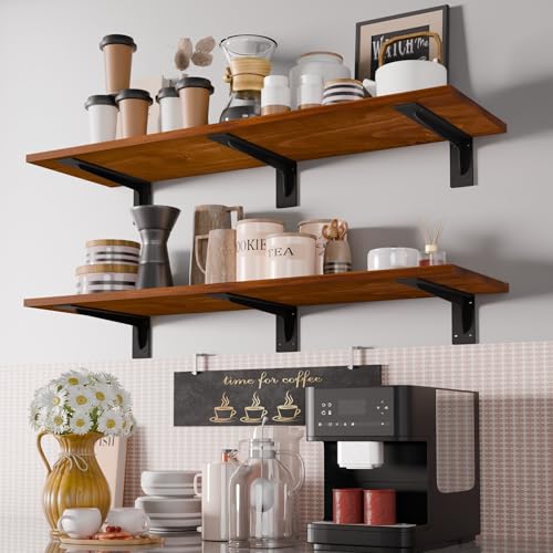 L Shelf Brackets, Heavy Duty Metal L Bracket,12 x 5.6 in Floating Shelf Bracket, 300 lbs Capacity,Matte Black Wall Mount Countertop Support Bracket with Mounting Hardware for Home, Garage,6 Pack - size: 12*5.6 Inch