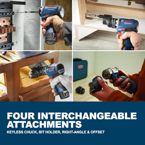 BOSCH GSR12V-300FCB22 12V Max Drill/Driver 5-In-1 Flexiclick® System