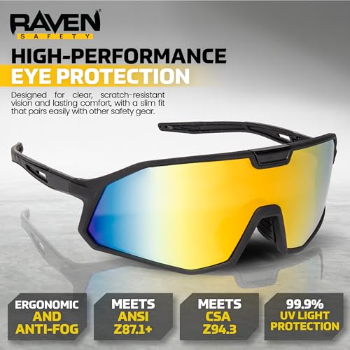 Raven Protective Eyewear - color: Black/Indoor/Outdoor