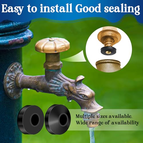 ZDBB 1075 Pcs 3-in-1 Spigot Repair Washers & Hose Gasket & Faucet O-Rings Kit 37 Size Plumbing Rubber Washers Assortment Set for Kitchen Faucet Outdoor Hose Bib Water Spigot Seal Repair - size: 1075 PCS
