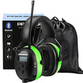 PROHEAR 033 Upgraded 5.4 Bluetooth Hearing Protection AM FM Radio Headphones, Noise Reduction Safety Earmuffs with Rechargeable 1500mAH Battery, 31dB SNR Ear Protector for Mowing Lawn,Gifts for Father - color: Green