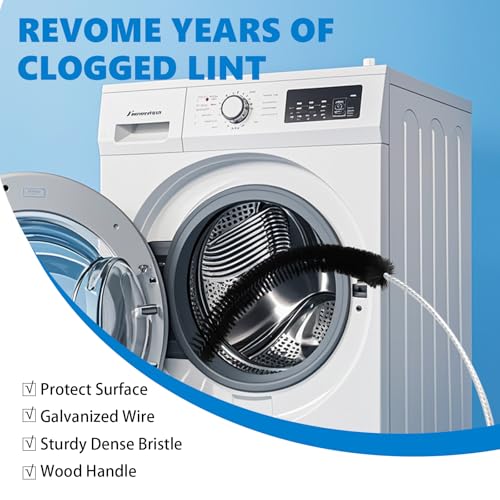 Dryer Lint Brush Vent Cleaner Tool 47.2 Inch Extra Long Flexible for Lint Trap Cleaning Tool Home Dryer Maintenance for DIY Users(1, PCS) - size: 47.2