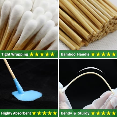 1700PCS gun cleaning supplies—1500PCS Gun Cleaning Patches +200PCS Gun Cleaning swabs,2"x2"Lint Free Gun Cleaning Rags,6"Long Cotton swabs for 9mm and All Caliber of Firearms.Gun Cleaning Kit - color: 1500Patches + 500Round Swabs