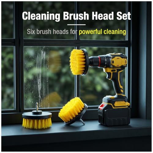 10pcs Drill Brush attachments for Cleaning Scrub Brush for Drill Drills brushs Set Drills brushs for car Detailing dril Brushes Power Scrubber for Bathroom Surfaces Tub Grout Shower Car