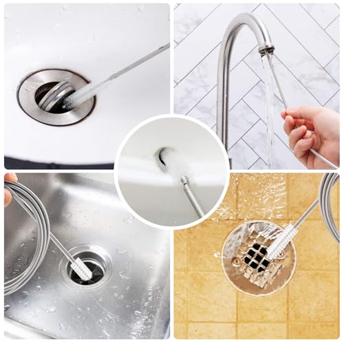 2 Pack 60 Inch Flexible Drain Brush, Sunroof Drain Cleaning Tool for Ice Maker, Refrigerator & AC Drain Line - size: 60 IN