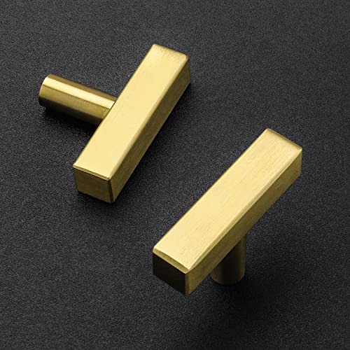 Ravinte Gold Cabinet Handles 2 Inch 10 Pack, Square Cabinet Pulls - size: 2 Inch Total Length