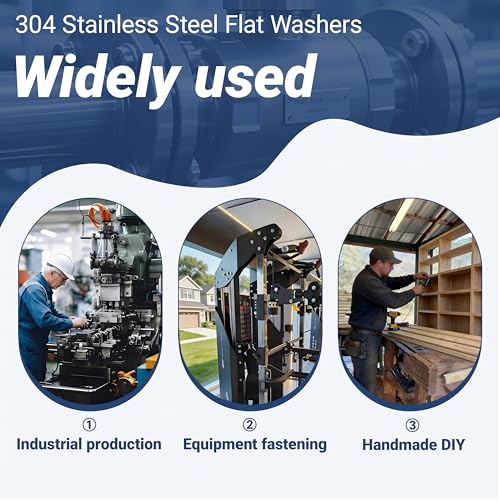 20 Pcs 1/2" Fender Washers Stainless,1/2" ID x1.43 OD x 0.1" Thick - size: 1/2" x 1.43"OD x 0.1"T