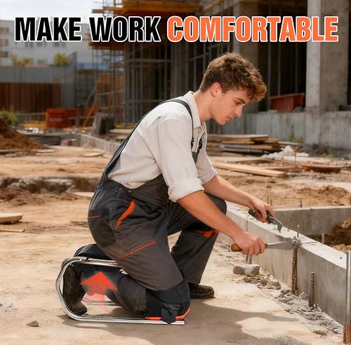 Professional Knee Pads for Men and Women,Construction Knee Pads for Work with Heavy Duty Thick Foam and Gel Cushioning for Gardening,Farms,Tiling Flooring and Cleaning ,Knee Protection, Ankle Support - style: One Knee Pad