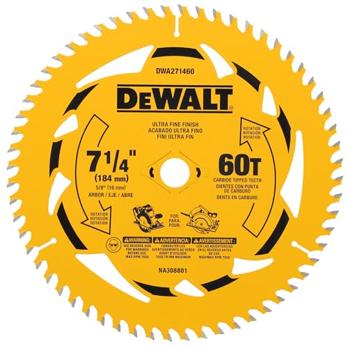 DEWALT 7-1/4 in. 60T Circular Saw Blade (DWA271460)