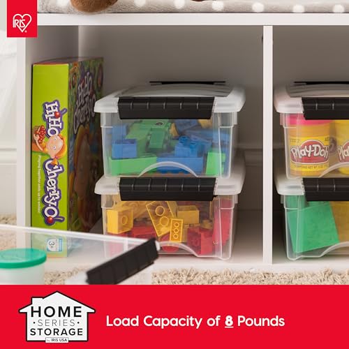IRIS USA 10-Pack 6 Quart Storage Bins with Lids, Clear - color: Clear, size: 6 Qt, style: 10 Pack