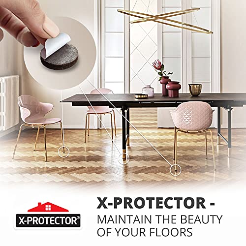 X-PROTECTOR 357 PCS Premium Huge Pack Felt Furniture Pads! - size: 357 PCS Brown