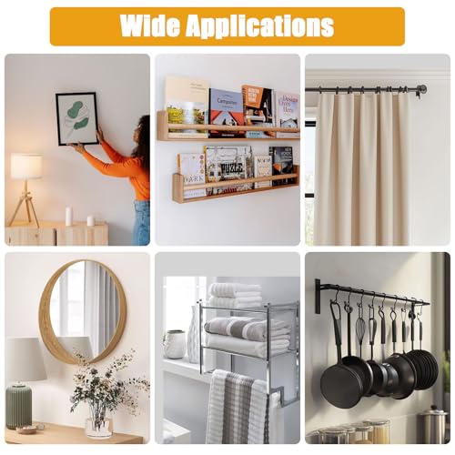 KURUI #8 Self Drilling Drywall Anchors and Screws, Heavy Duty Dry Wall Anchors Holds Upto 75LB, Picture Hanging Kit, No Pre-Drilling, for Mounting Shelves,Frames,Curtains,Clocks - 70Pcs
