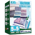 Vacuum Storage Bags, Vacuum Seal Bags for Clothing, 5 Jumbo 5 Large - size: 5 Jumbo 5 Large