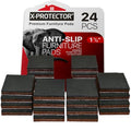 X-PROTECTOR Non Slip Furniture Pads – 24 Premium Furniture Grippers 1 1/2"! - size: 24 Square 1.5"