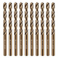 Wensilon 5/32" Cobalt Drill Bit(10Pcs), M35 HSS Metal Drill Bit Set forwood, Hard Metal, Stainless Steel, Cobalt Steel M35 Jobber Length Twist Drill Bits - size: 5/32"