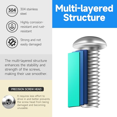380 Pieces M4 Screw, Button Head Socket Cap Metric Screws Assortment Kit, 304 Stainless Steel Bolts and Washers/Nuts/Hex Wrenches M4*8/10/12/16/20/25/30mm - size: 380Pcs M4