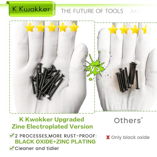 2540Pcs M3 Screw Kit 4MM to 35MM, M3 Button Head Screws & Flat Head Screws, Upgraded Zinc Plated Assorted Nuts and Bolts Assortment Kit Black M3 Screws with Nuts, Washer and Lock Washers - size: I. M3