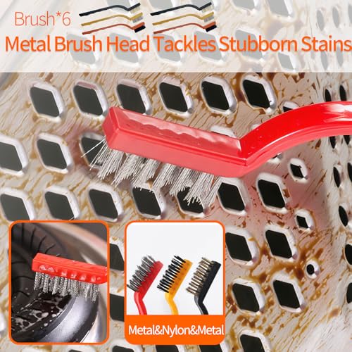 19 Pcs Small Crevice Cleaning Brush Set, Groove Gap Cleaning Tool for Cleaning Kitchen, Bathroom, Corner, Sink, Door, Blinds, Faucets, Window Track,Cup - size: 19 PCS