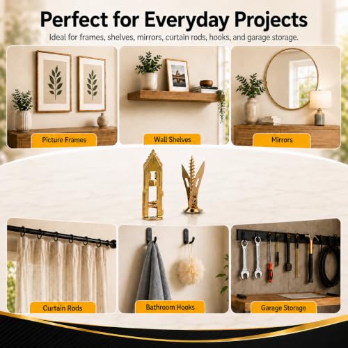 Jyphorixal 120 PCS Self Drilling Drywall Anchors with Screws Kit, Heavy Duty Metal Wall Anchors for Drywall, Sheetrock Anchors 0.47x1.57inch with Screws, No Drill Dry Wall Anchors and Screws Kit - size: 120Pcs 0.47X1.57inch
