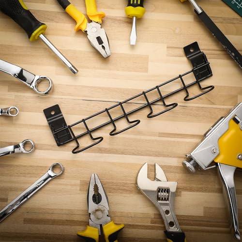 Blulu 2 Pcs Slatwall Screwdriver Holders Slatwall Plier Holders Screw Driver Organizers Screw Driver Hooks and Hangers Accessories for Clothing Home Garage Shop Retail Display