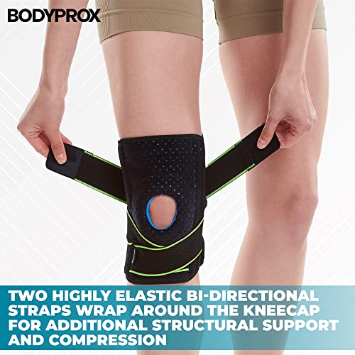 Bodyprox Knee Brace with Side Stabilizers & Patella Gel Pad Support - size: Small/Medium