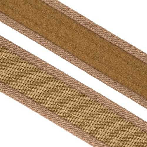 Security EMS EMT Firefighters Work Belt 2" Wide Camping Hiking Utility Tool Belt Airsoft Paintball Gear Holster Belt - color: Brown(2 Inch Width), size: Small
