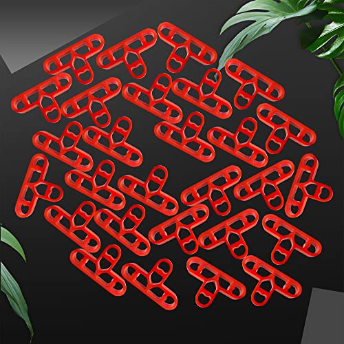 JINYO 3/8 inch 100pcs 10mm Bricklaying Spacer Tile Spacer Red Color Tile Leveling Clips Masonry Paving Spacer Mortar Brick Jointing Spacer Window Spacer Bathroom Spacer - color: Red