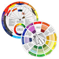 Pocket Color Wheel, Paint Mixing Learning Guide Art Class Teaching Tool for Makeup Blending Board Chart Color Mixed Guide Mix Colors - style: Small