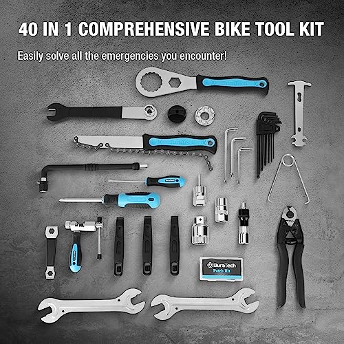 DURATECH 40PC Bike Repair Tool Kit with Carry Storage Case - size: 40 PC