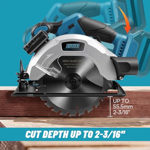 6-1/2 Inch Cordless Circular Saw for Makita 18V Battery, Bare Tool