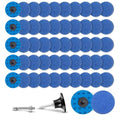 50Pcs 3 inch R-Type Quick Change Zirconia Surface Conditioning Sanding Discs Set 60 Grit with Adapter & Backing Pad - style: 60 Grit