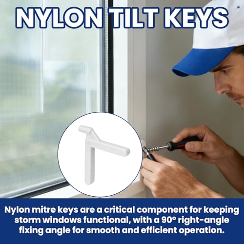 15150 Nylon Tilt Key for 3/16" Screen Frame Corner, 25 PCS