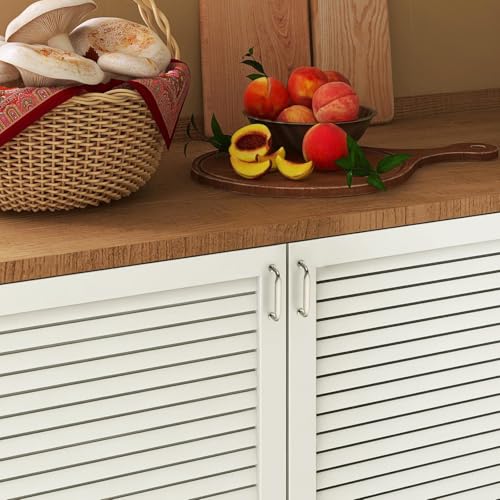 HOME EDIT Brushed Nickel Solid Cabinet Handles & Pulls 3-3/4 Inch 10 Pack - color: Brushed Nickel, size: 3-3/4 inches Hole Center