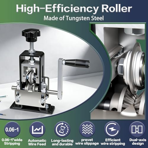 Manual Wire Stripping Machine, Gauge Wire 0.06-1" - size: small size