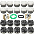 Faucet Aerator 1.2 GPM Flow Restrictor Plug-In Faucet Aerator Replacement Parts for Bathroom or Kitchen (white 20 Pieces)