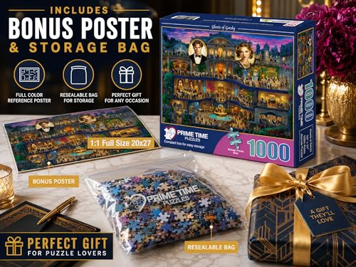 Adult Jigsaw Puzzle Ghosts of Gatsby 1000 Piece - color: Ghosts of Gatsby