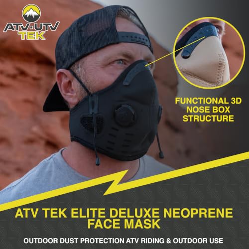 ATV Tek Elite Deluxe Neoprene Dust Mask - color: Black