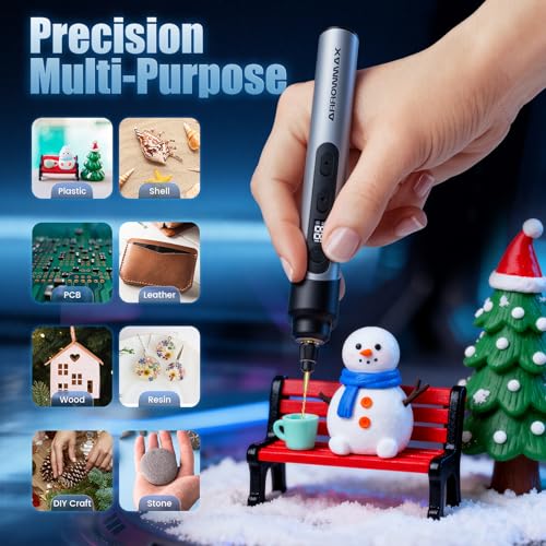 AM ARROWMAX Mini Electric Screwdriver & Electric Drill, 2 in 1 Tool Set, Drilling Adapter, 600RPM, Precision Screwdriver, 70 Bit, 5 Torque Settings, Power Screwdriver for Phones Watch Laptops - style: M1D