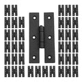 Renovators Supply Flush Mount Cabinet Hinges - Wrought Iron H Hinges for Cabinet Doors - Heavy Duty Cabinet Door Hinges - Kitchen Cupboard Hinges - Colonial Hinges for Home Improvement - Pack of 40 - size: Pack of 40