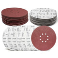 9 Inch 8 Hole Sanding Discs 30 Pack, 5 Pcs Each 40 60 100 120 180 240 Grit - style: 8 hole 40/60/100/120/180/240 Grit