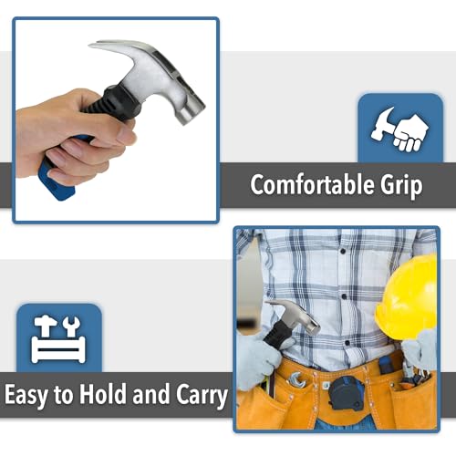 Mr. Pen- Claw Hammer, 8oz, Blue, Magnetic - color: Blue