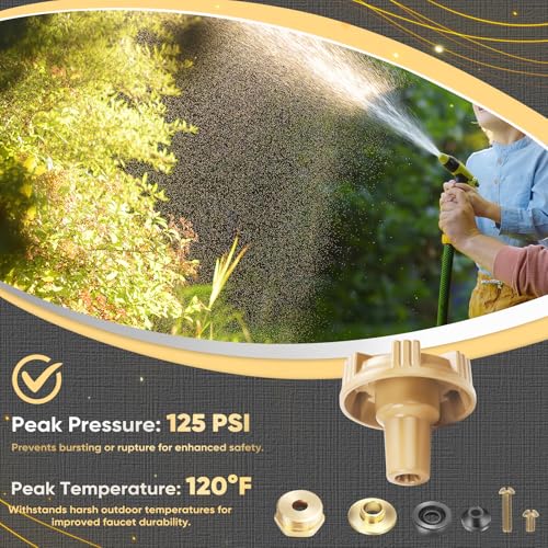 RK-14MH Repair Kit, Outdoor Spigot Replacement - Prevent Water Leakage & Restore Flow - Compatible with Model 14/18 Outside Faucets - style: RK-14MH Repair Kit