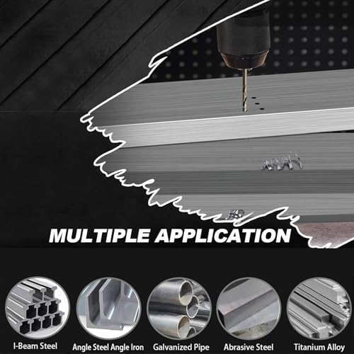 1/8 Drill Bits for Metal and Hard Steel(10pcs),M35 High Speed Steel Twist Jobber Metal Drill Bits,with Index Storage Case - size: 1/8 in (10 pcs)