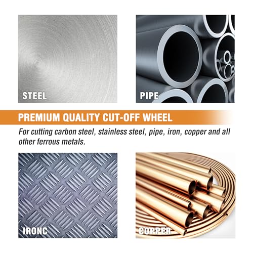 WORKPRO 4-1/2 x 7/8 Inch Cut-Off Wheels, 20 Pack Thin Metal Cutting Discs