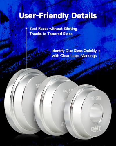OMT Bearing Press Kit, 10pc Bearing Race and Seal Driver Set - size: 39.5 to 81 mm