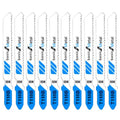 10 Pcs Jigsaw Blades for Metal 3 Inch T118B Jig Saw Blades Basic for Metal T Shank Jigsaw Replacement Blade - style: T118B