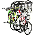 Ultrawall Stainless Steel Bike Storage Rack, Wall Mount 6 Bike Hanger - size: 6 bike